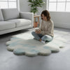 Handmade Abstract Wavy Rug, Earth Tone Tufted Wool Area Rug
