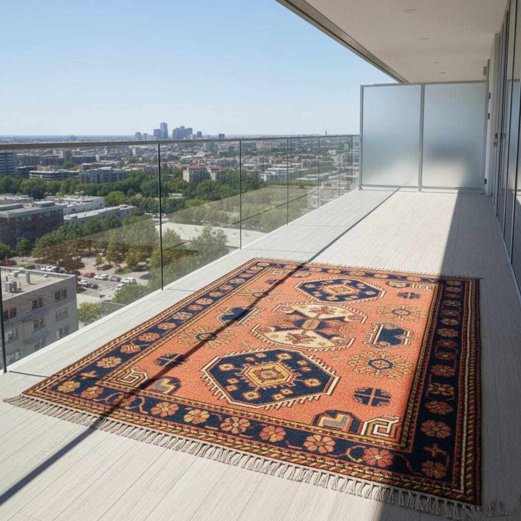 Handmade Wool Oushak Rug, Tribal Ethnic Carpet, Boho Decor (8x10 Feet Customizable)