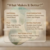 Handmade Tufted Area Rug, Sage Green Abstract Organic Shape