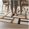 Handmade Geometric Wool Area Rug, Mid-Century Modern, 8x10 ft