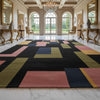 Handmade Geometric Wool Area Rug, Modern Abstract Carpet