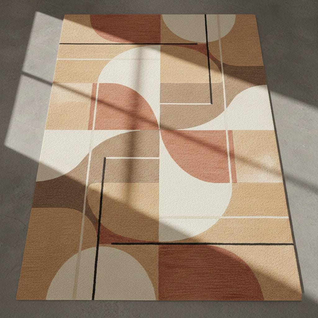 Handmade Wool Tufted Rug | Modern Abstract Design, Custom Size
