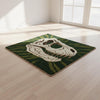 Dinosaur Skull Rug Jurassic Fossil Area Rug Handmade Tufted Statement Carpet Size 6x6 Feet .