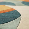Handmade Mid-Century Modern Area Rug | Geometric Colorful Wool Carpet (6x9)