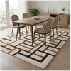 Handmade Geometric Wool Area Rug, Mid-Century Modern, 8x10 ft