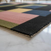 Handmade Geometric Wool Area Rug, Modern Abstract Carpet