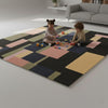 Handmade Geometric Wool Area Rug, Modern Abstract Carpet