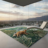 Hand-Tufted Abstract Rug: Plush Beige & Cream Swirl Carpet