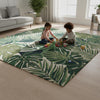 Hand-Tufted Abstract Rug: Plush Beige & Cream Swirl Carpet