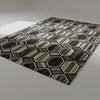 Handmade Wool Rug Natural Wool Carpet Handwoven Area ,Modern Minimal ,Living Room Bedroom Decor .