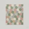 Handmade Wool Hexagon Area Rug, Pastel Scandinavian Style