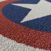 Captain America Shield Round Rug,Superhero Area Rug,Marvel Inspired Carpet