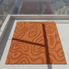 Handmade Beige Wool Area Rug, Modern Abstract 3D Contour Design