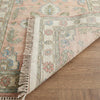 Hand-Knotted Pastel Floral Wool Rug – Vintage Boho Living Room Carpet