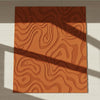 Handmade Beige Wool Area Rug, Modern Abstract 3D Contour Design