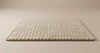 Chunky Knit Wool Rug, Cream Scandinavian Minimalist Carpet, Cozy Nursery Living Room