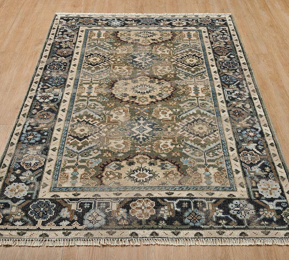 Vintage Persian Style Rug, Distressed Turkish Area Rug, Traditional Oriental Rug, Boho Living Room Rug, 10x14 feet