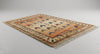 Hand-Knotted Wool Bird Rug, Vintage Oushak Tribal Carpet, Nature Inspired Boho Home