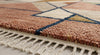 Handmade Wool Geometric Rug, Mid Century Modern Abstract Carpet, Boho Living Room Area Rug