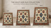Hand-Knotted Wool Rug, Boho Southwestern Tribal Beige Blue Carpet