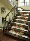 Hand-Knotted Wool Runner Rug, Vintage Floral Medallion, Boho Farmhouse Hallway Carpet
