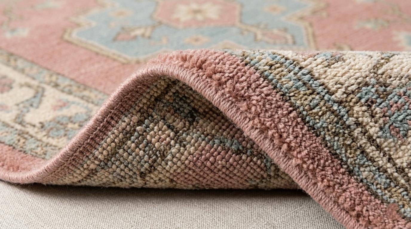 Hand Knotted Wool Runner Rug, Vintage Turkish Oushak Floral Hallway Carpet