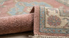 Hand Knotted Wool Runner Rug, Vintage Turkish Oushak Floral Hallway Carpet