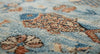 Hand-Knotted Wool Fish Rug, Blue Rustic Coastal Farmhouse Carpet