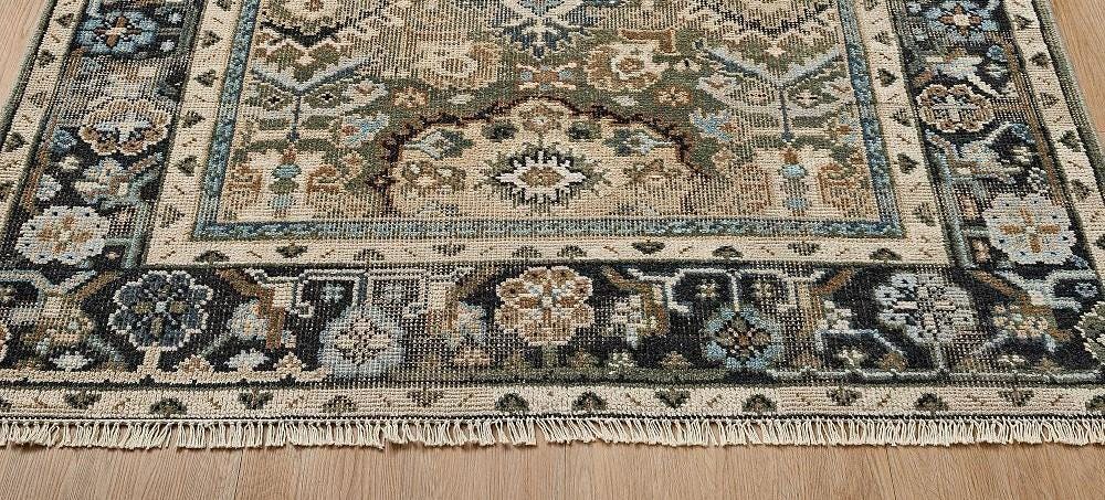 Vintage Persian Style Rug, Distressed Turkish Area Rug, Traditional Oriental Rug, Boho Living Room Rug, 10x14 feet