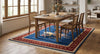 Handmade Wool Chinese Dragon Rug, Oriental Blue Red Area Carpet