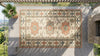 Hand Knotted Wool Oushak Rug, Vintage Tribal Southwestern Boho Carpet