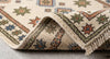 Handmade Wool Geometric Rug, Tribal Diamond Boho Carpet, Southwestern Farmhouse Area Rug