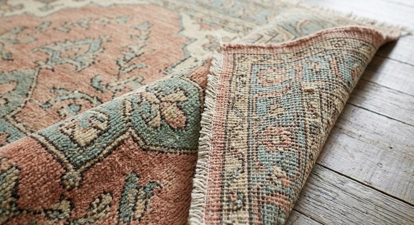 Handmade Vintage Style Rug, Floral Persian Area Rug, Soft Pastel Wool Rug, Boho Traditional Carpet, Neutral Beige Pink Living Room Rug .