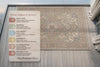 Handmade Vintage Style Rug, Floral Persian Area Rug, Soft Pastel Wool Rug, Boho Traditional Carpet, Neutral Beige Pink Living Room Rug .