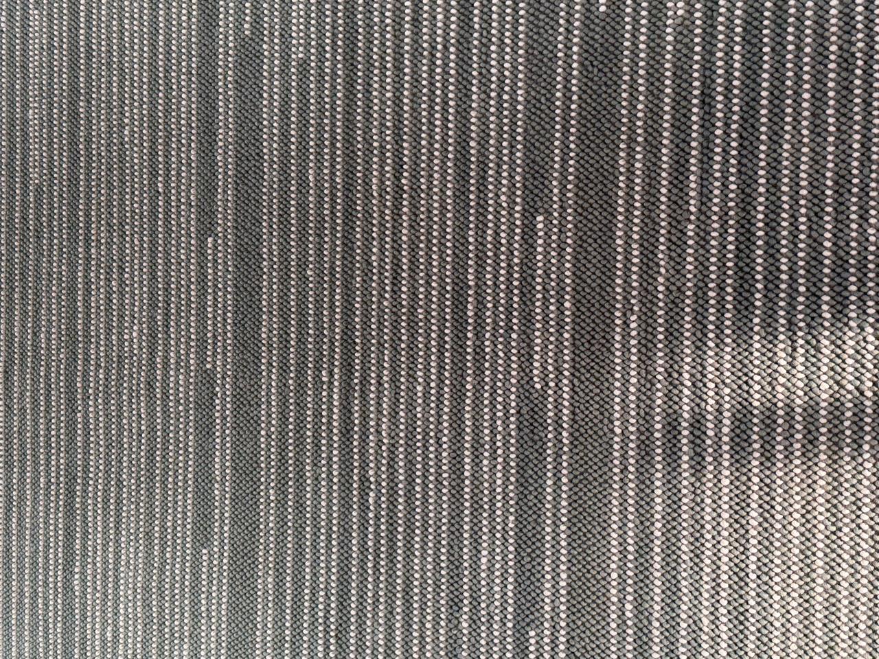 Handwoven Wool Rug, Grey White Dotted Texture, Modern Scandinavian Carpet