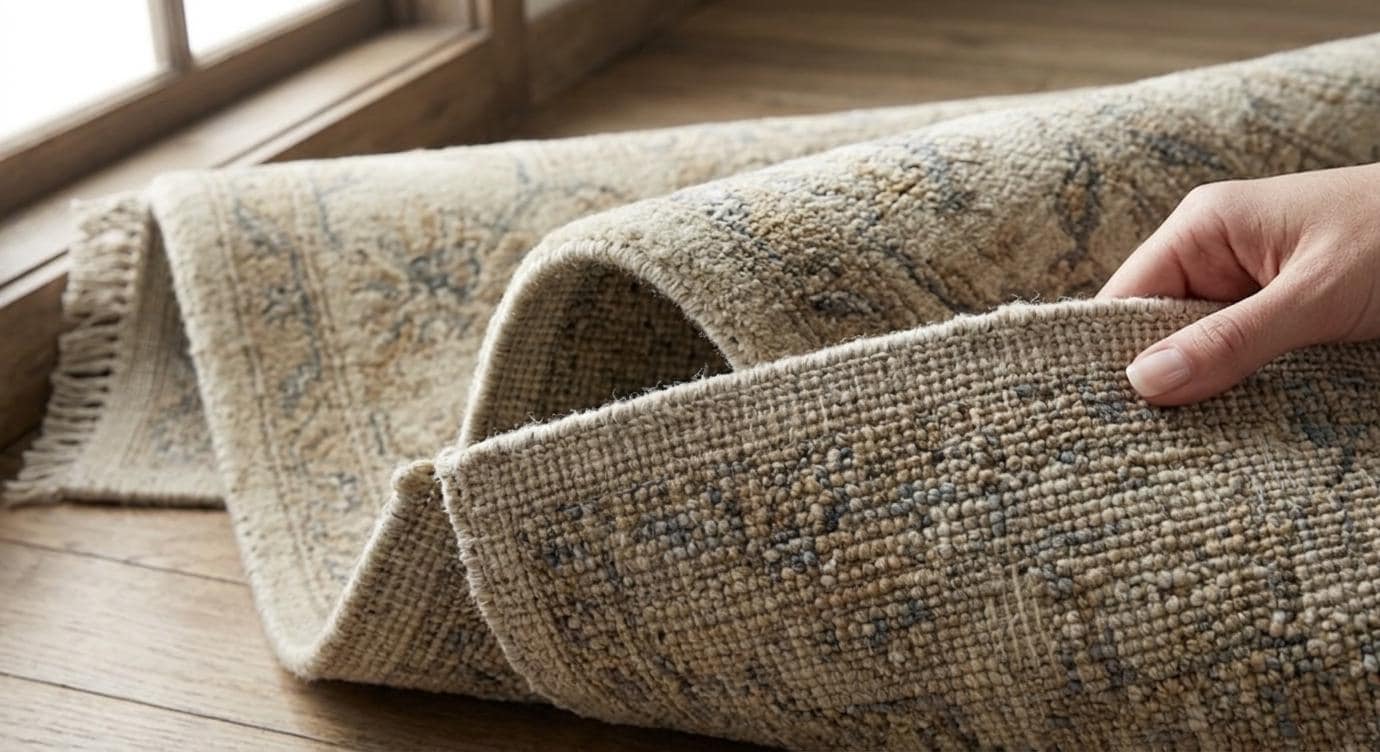 Hand Knotted Wool Rug, Persian Floral Area Carpet, Neutral Beige Living Room