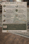 Hand-Knotted Wool Woodland Animal Rug, Deer Bird Nature Nursery Carpet