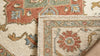 Hand Knotted Wool Oushak Rug, Traditional Oriental Medallion Carpet, Boho Living Room Area Rug