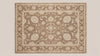 Hand Knotted Wool Rug, Neutral Floral Oushak Style Carpet, Beige Brown Area Rug
