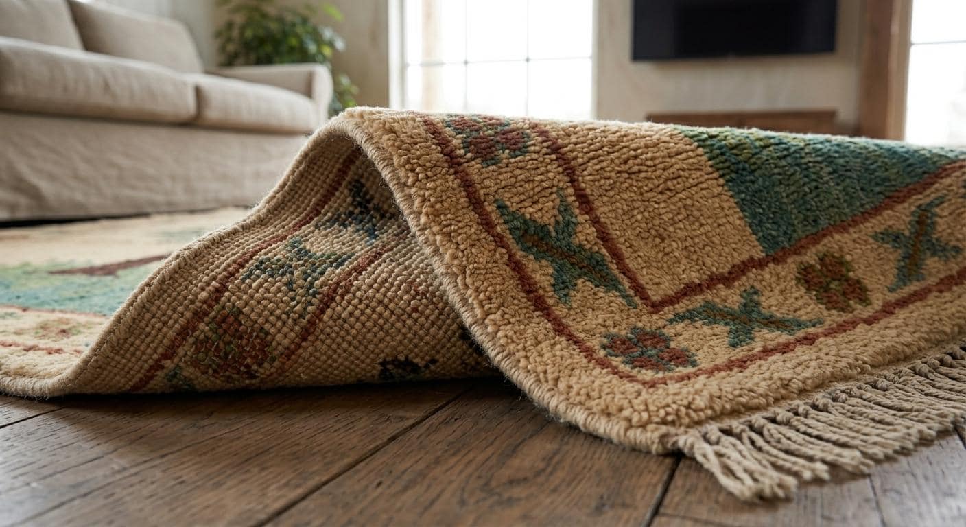 Handmade Lion Tree of Life Wool Rug, Safari Nursery Decor Carpet
