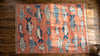 Hand-Knotted Wool Fish Rug, Coral Pink Scandinavian Marine Carpet