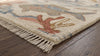 Hand-Knotted Wool Fish Rug, Ocean Coral Nautical Beach House Decor Carpet