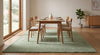 Sage Green Tufted Rug, Handmade Wool Area Rug, Minimalist Modern Rug, Soft Plush Carpet, Living Room Bedroom Decor