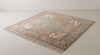 Handmade Pastel Knotted Rug, Handmade Wool Area Rug, Vintage Oushak Style Carpet, Boho Living Room Rug, Soft Pink Green Rug Size-9x12,8x10ft