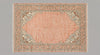 Hand Knotted Blush Pink Persian Wool Area Rug, Vintage Oriental Carpet