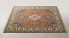 High Quality Hand Knotted Wool Rug, Terracotta Blue Area Rug, Vintage Style Carpet, Traditional Medallion Living Room Rug, Size-12x15,9x12ft