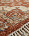 Hand Knotted Wool Area Rug, Traditional Persian Style Rug, Brown Beige Oriental Carpet, Handmade Living Room Rug, Custom Size