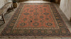 Handmade Knotted Wool Rug, Vintage Tribal Area Rug, Turkish Oushak Style Carpet, Boho Living Room Rug, Custom Size Rug